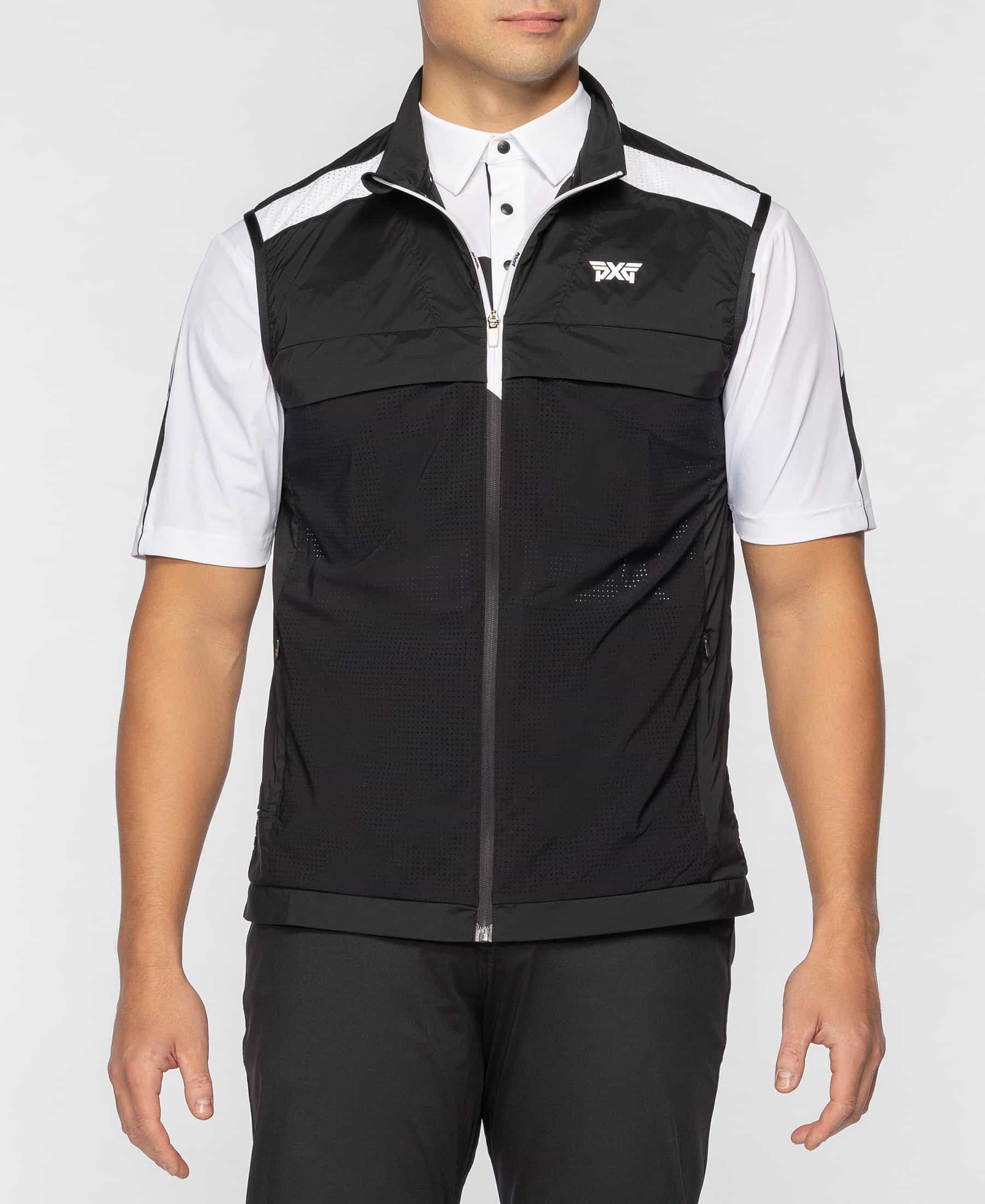 Men's Shoulder Stripe Perforated Vest | Men's Golf Vests | PXG